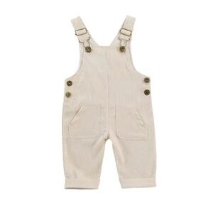 Boy's Beige Corduroy Overalls size 18-24M NWT